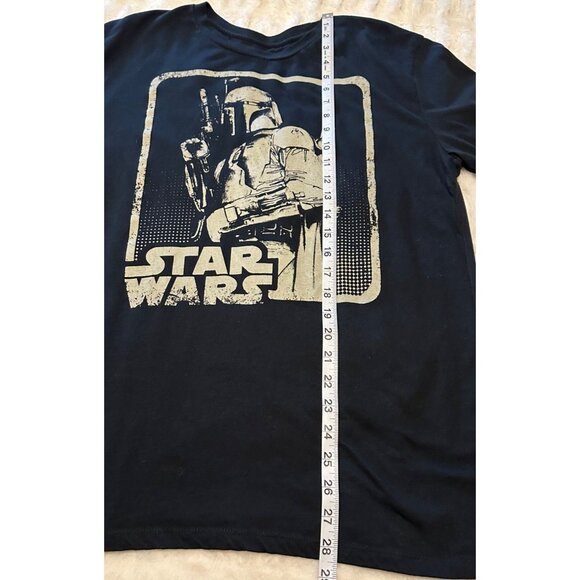 Men's Star Wars Fifth Sun Boba Fett Black Graphic T-Shirt Cotton Blend Size L - Picture 10 of 11